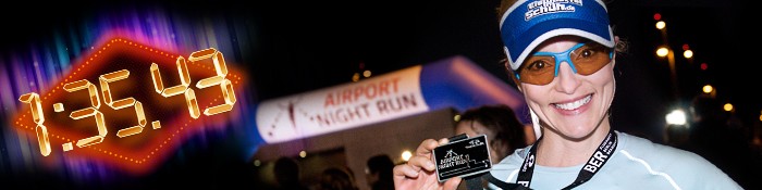 EISWUERFELIMSCHUH - BER AIRPORT NIGHT RUN Berlin Halbmarathon Banner